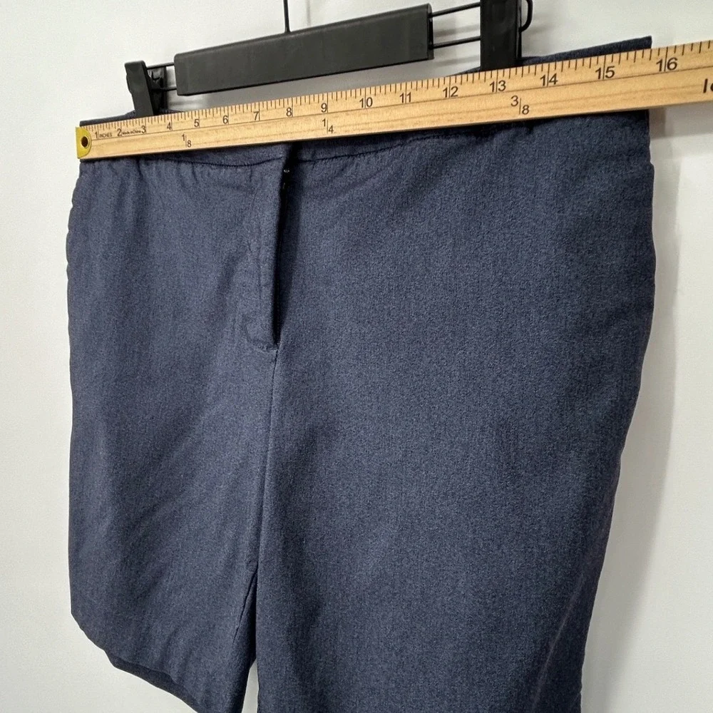 Mario Serrani Italy Womens Navy Blue Stretch Tailored Shorts Size 8 Career Wear